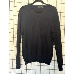 Bloomingdales The Mens Store Mens Cashmere Long Sleeve Sweater Navy Size M